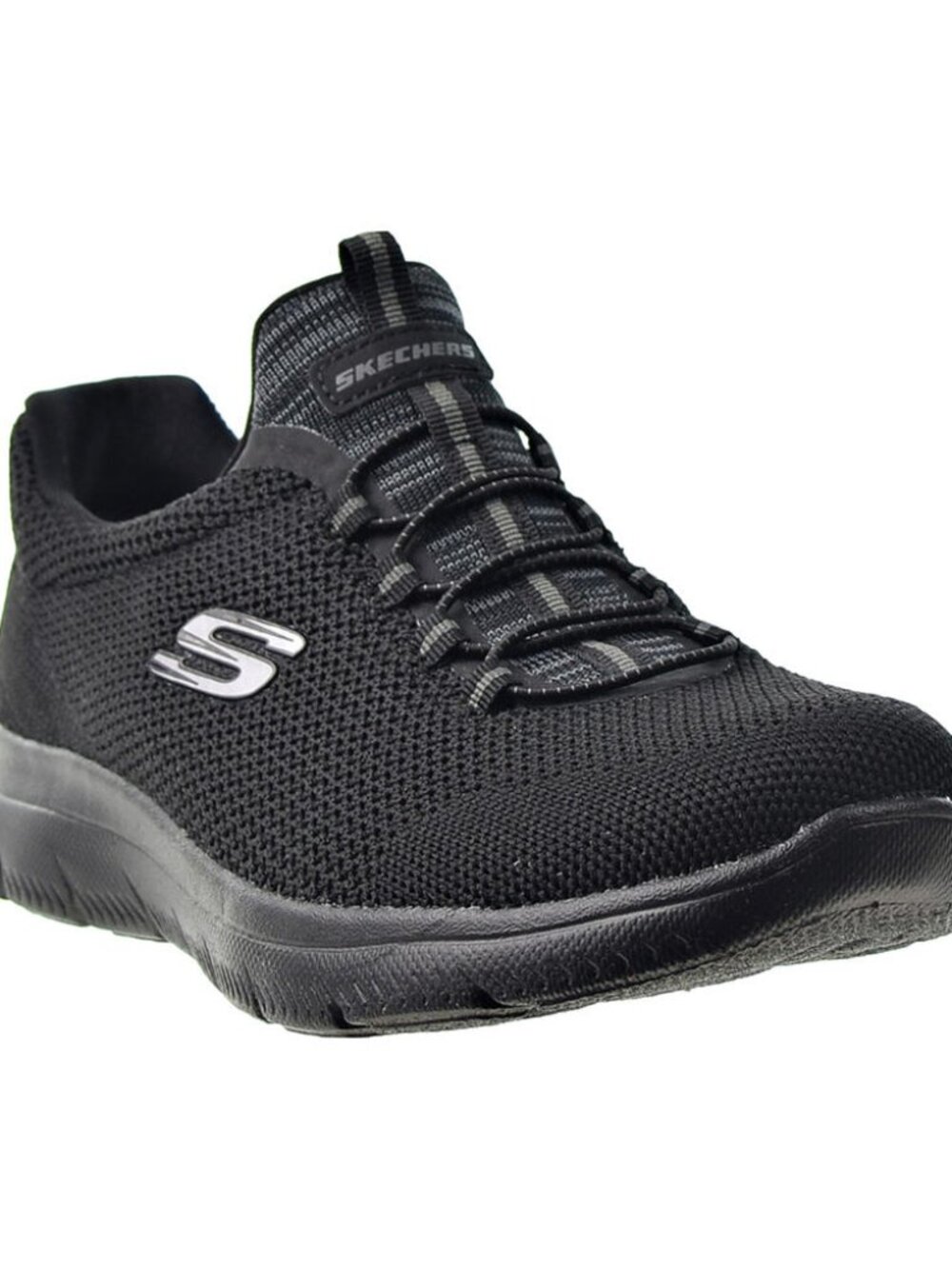 Skechers Women's Summits Cool Classic Slip-on Comfort Sneakers, Black, Size 7